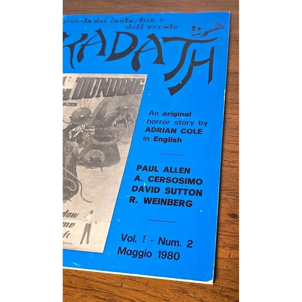 KADATH Vol 1 No 2 1982 fanzine  Weird Tales Fantasy Fiction Lovecraft Jim Pitts